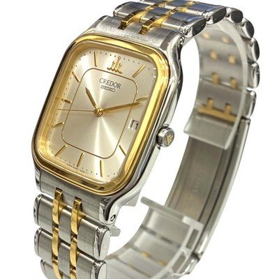 SEIKO CREDOR 18K時計 Seiko Credor 8J82-5400 Gold Bezel 18K Battery Replaced | eBay