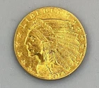 1914 P US $2.50 Gold Indian Coin .1209AGW scratched L24049