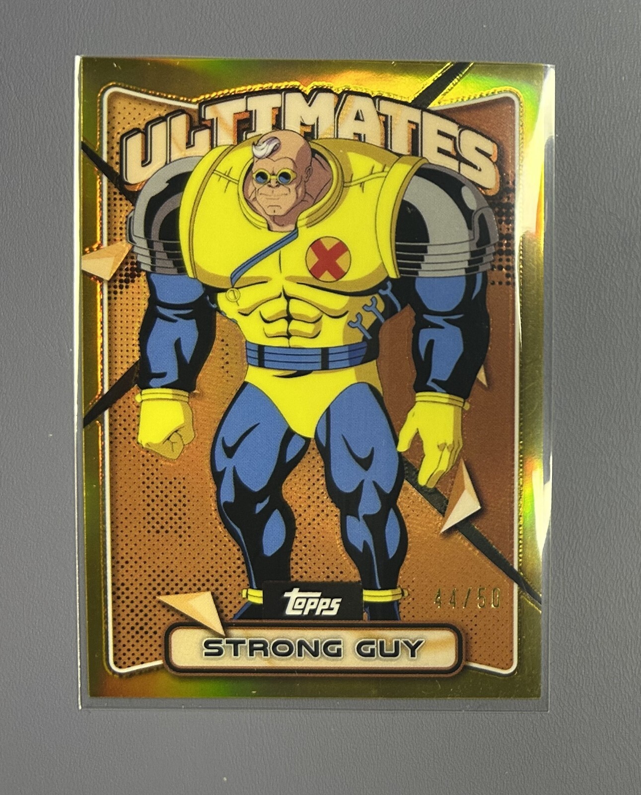 Strong Guy#15 Common Gold Parallel/50 2025 Topps Finest X-Men 97