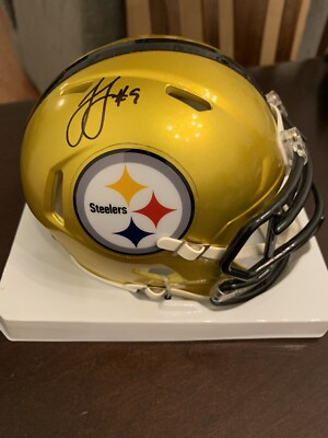 JuJu Smith-Shuster Signed Pittsburgh Steelers Flash Mini Helmet