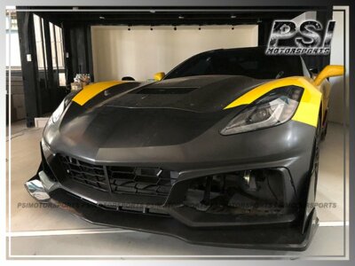 2014-2019 Corvette ZR1 C7 Style COMPLETE Front Bumper Cover Fascia W/ Splitter