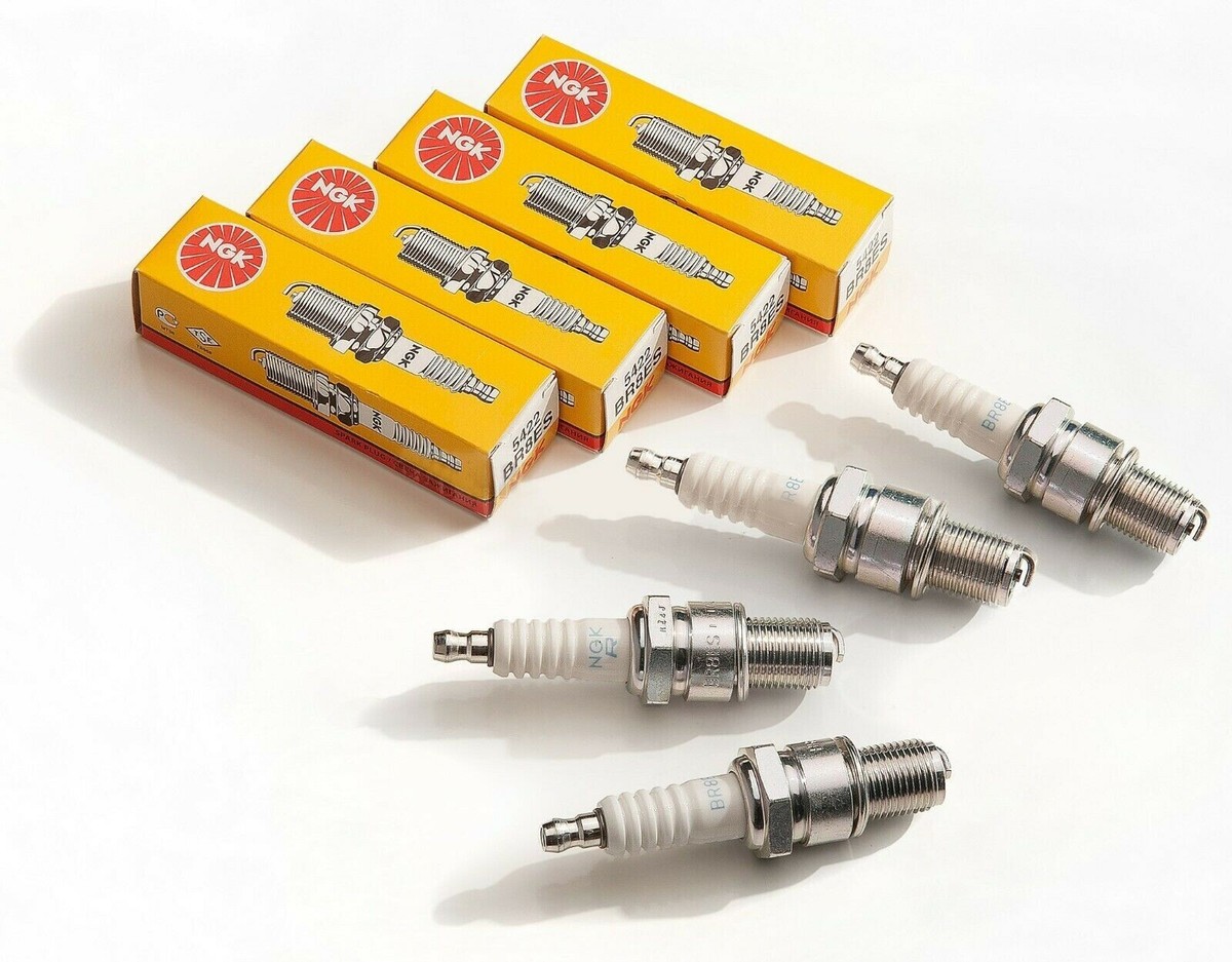 Set Of 4 NGK 5422 - Nickel Spark Plugs BR8ES Removable Tip