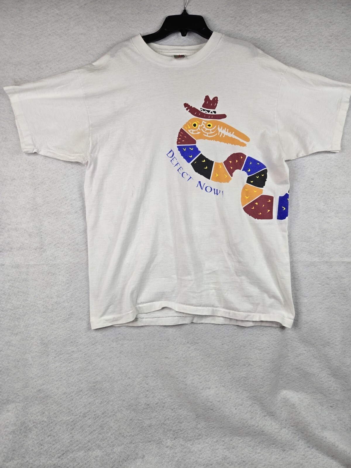 Vtg Jose Cuervo Tequila Tee Worm Graphic T-Shirt White Size XL