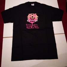 HIGH ON FIRE 1999 ORIGINAL 12th RECORDS SHIRT NEW SIZE MEDIUM  HANES BEEFY T