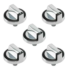 5pcs W10284885 Stove Control Knob Replacement for Whirlpool Range Oven Burner