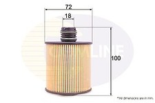 Filtro de aceite - Elemento para Alfa Romeo Giulietta 10->20, Mito 08->15, Fiat 500L