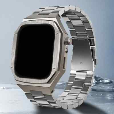 Metal AP Mod Kit Case Band For Apple Watch Ultra 10 Alloy Cover Strap 42/46/49mm