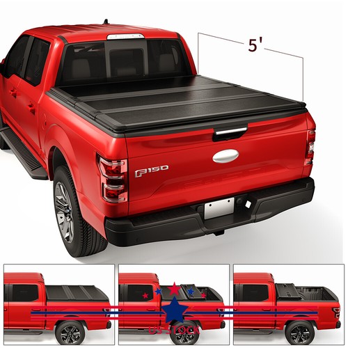 5FT Hard TriFold Tonneau Cover Bed Cover For 20202022 Jeep Gladiator