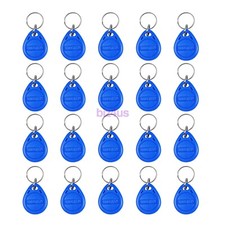 10/20Pcs Keychains 125KHZ RFID Proximity Access Id Card Token Tags Key Fobs Blue