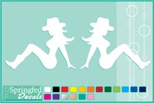 Country Mudflap Girls Cut Vinyl Decals 1 Country Mud Flap Girls Window Sticker
