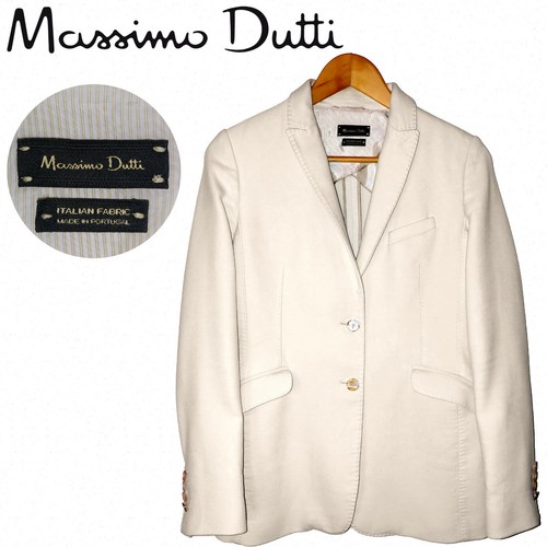 Massimo Dutti Señora BLAZER chaqueta chaqueta chaqueta talla 38-40 mod.6002  color: 172 crema | eBay