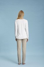 WeVSwe Pigiama Donna In Due Pezzi Maniche Lunghe – Raso Di Seta Morbido Con Tasche, Colletto A Tacca, Vita Elastica - 2