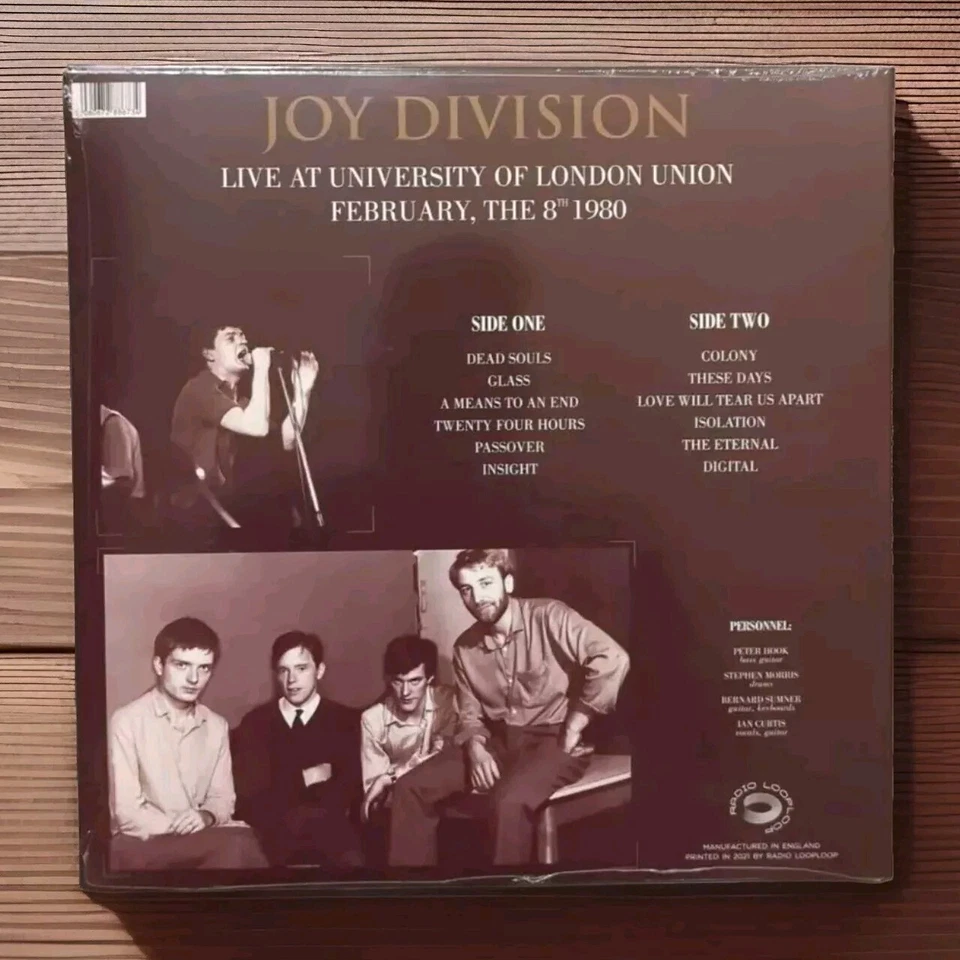 Joy Division - Live at the University of London Union, February 8th 1980 (Vinyl) - Image 2 of 2