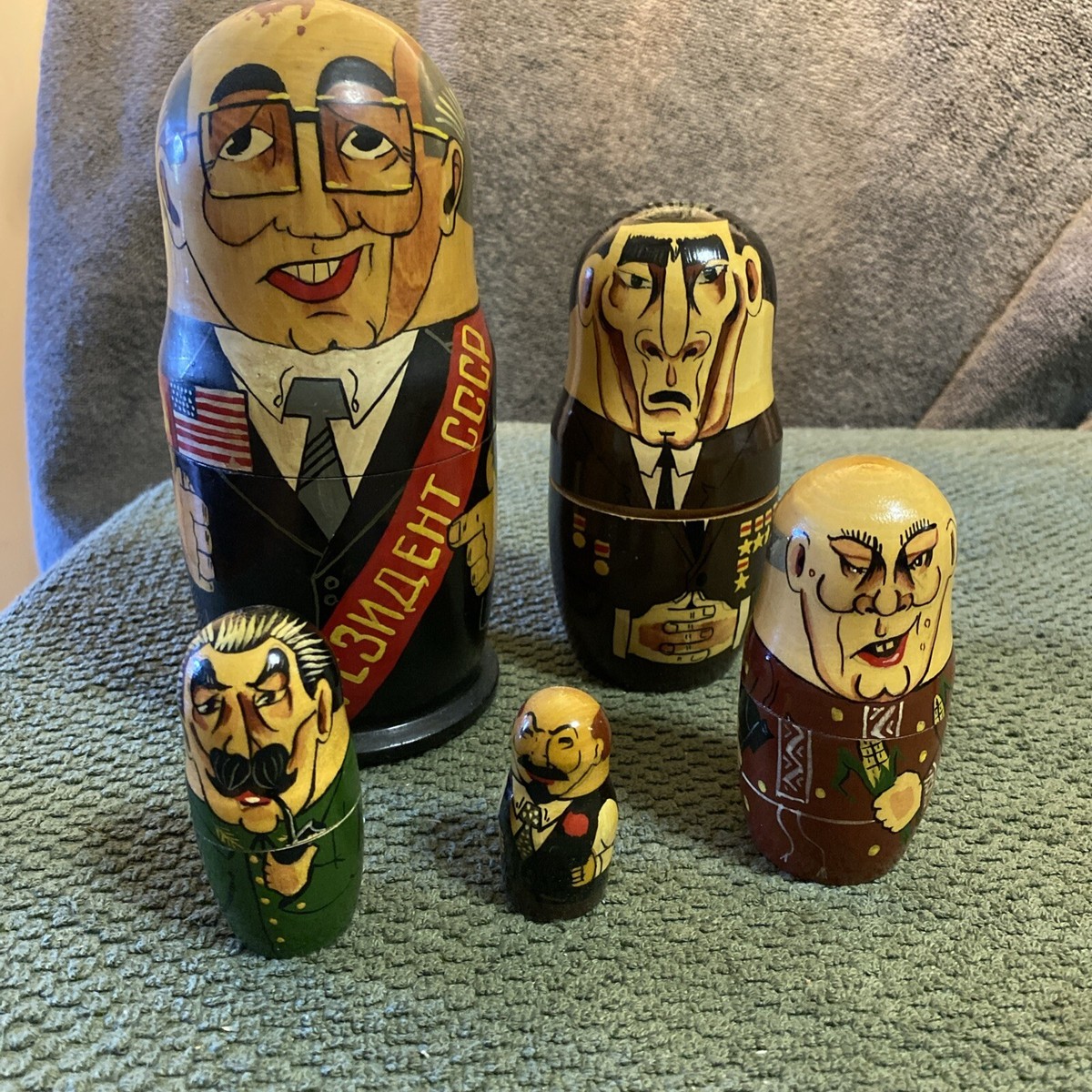 クロワゼバージュ1957&レフォールドラトゥール 1994 セット Russian doll nesting doll Gorbachev to Lenin soviet union | eBay