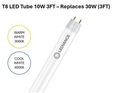 LEDVANCE LED RÖHRE T8 10W 3FT (30W) 840 kaltweiß 900 mm EM Starter