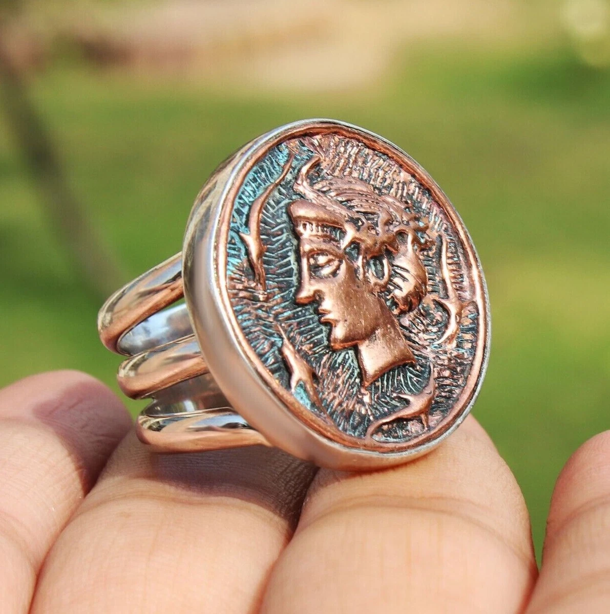 Antique silver store rings ebay