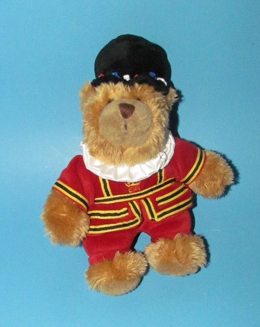 KEEL TOYS London Beefeaters Souvenir Teddy Bear Stuffed Plush 8
