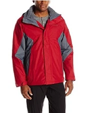 Columbia Mens Eager Air 3-in-1 Hooded Jacket Rain Coat Winter Ski Fall MSRP $220