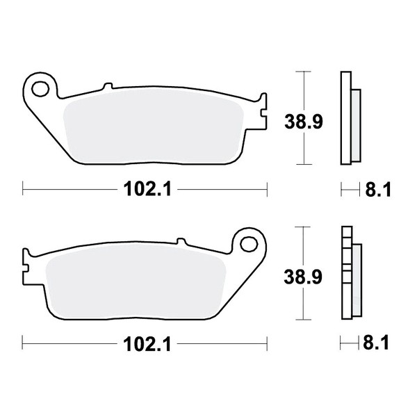 TRW BremsbeläGe Passend Vorn FüR Triumph Bonneville 865 Bj. 2005-2016-image
