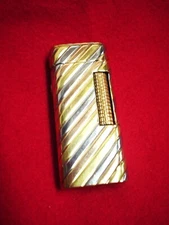 S.T. DUPONT STYLE 18 K TRICOLOR GOLD "REDUCED" ART DECO 1928PTD. DATE, EXCELLENT