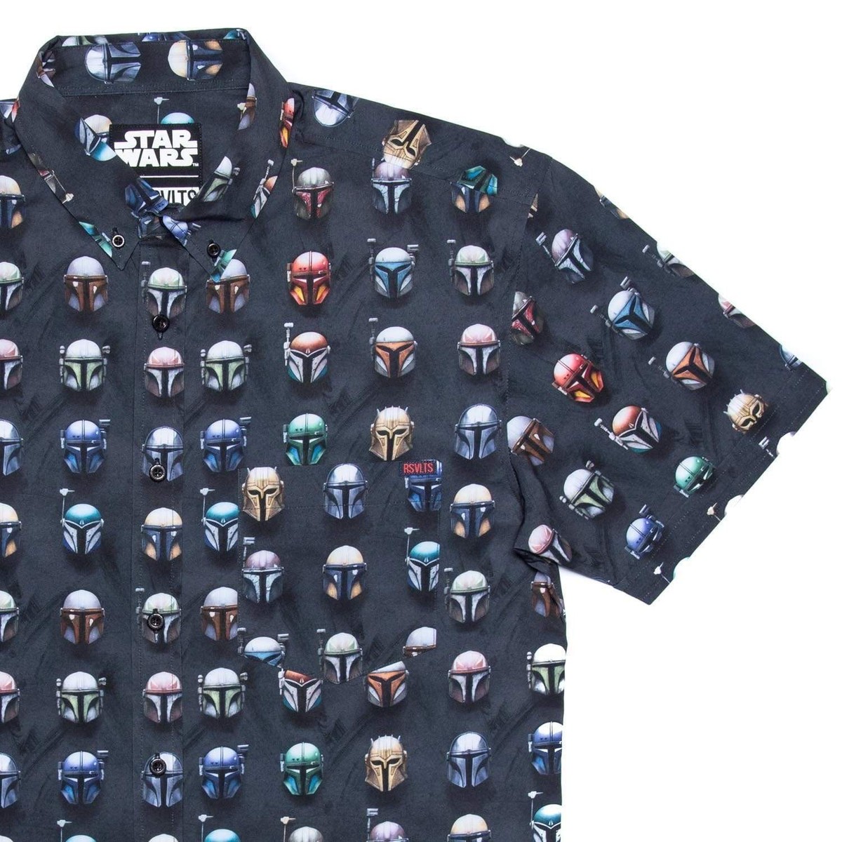 Star Wars RSVLTS Mandalorian This is The Way Printed Button Down Shirt NEW