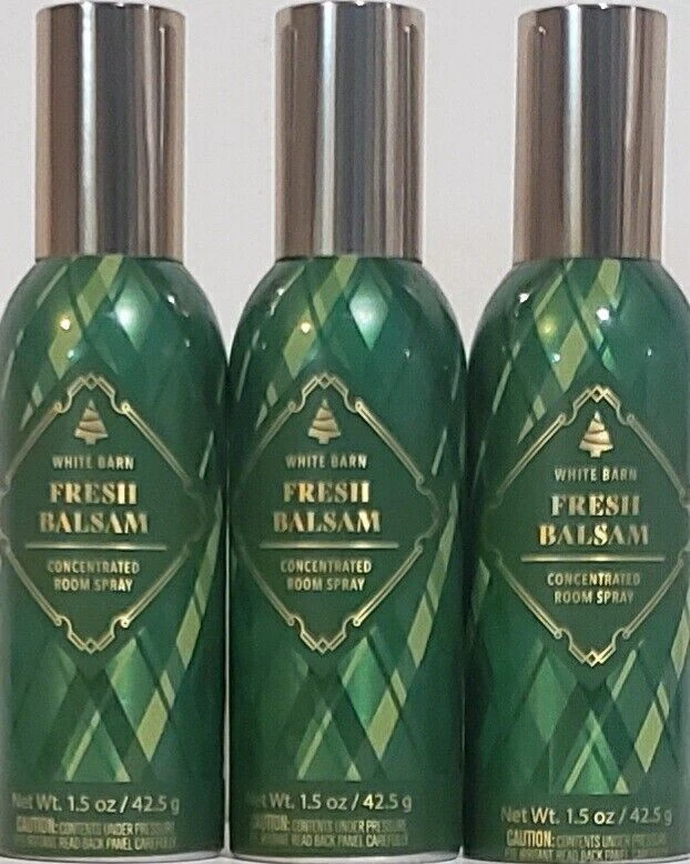 3x Bath & Body Works FRESH BALSAM Concentrated Room Spray 1.5oz FREE SHIP!