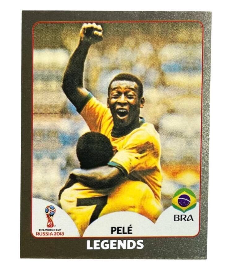 2018 Panini World Cup Stickers #680 Pele Legends Swiss Gold
