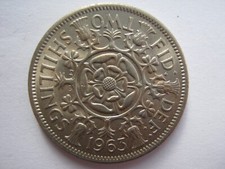 1963 Elizabeth II copper nickel Florin A UNC bag marks