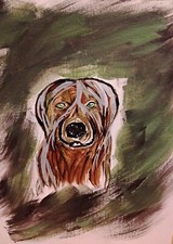 art on canvass picture of dog