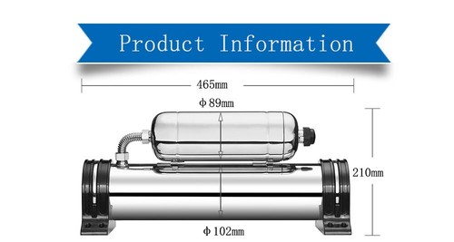18" Double Layer Water Filter Stainless Steel Housing Purifier Filtration 210gal - Picture 15 of 15