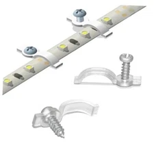 100 Pack Strip Light Mounting For 10mm Wide Waterproof Strip Lights