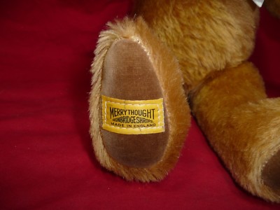 ぬいぐるみ IRONBRIDGE SHROPSHIRE SNAPPY MERRYTHOUGHT Iron Bridge Shrops Teddy Bear Signed LE 330