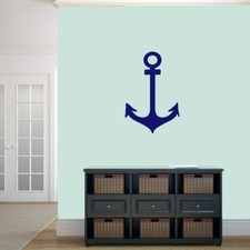 Anchor Wall Decal - Nautical, Beach, Lake, Sea, Nursery, Kids, Living Room, Art