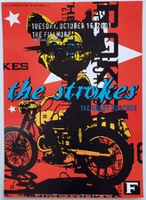 The Strokes Concert Poster San Francisco 2001 F-483 The Fillmore
