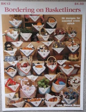 BORDERING ON BASKETLINERS cross stitch pattern chart motif 36 designs leaflet