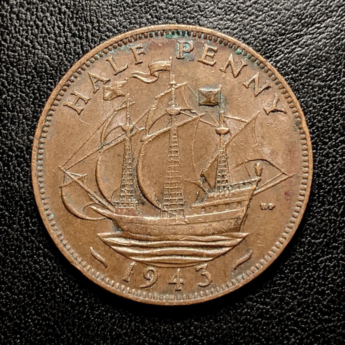 2395. 　未使用　1943年　オーストラリア　ジョージ6世　ハーフペニー 2395. 未使用 1943年 オーストラリア ジョージ6世 ハーフペニー