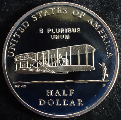 2003 P First Flight Wright Brothers Commemorative Half Dollar Proof US Mint 50C - Picture 3 of 4