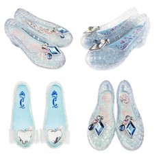 Disney Store Cinderella Glass Slipper Sparkle Light Up Gem Heart Dress Up Shoes