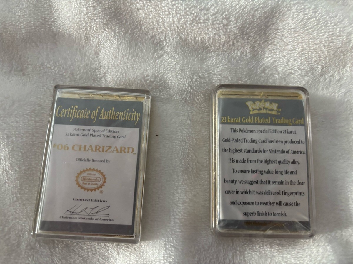 Pokémon™ Special Edition 23 karat Gold-Plated Trading Cards