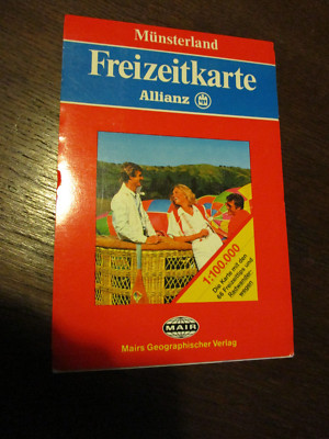 Allianz Mair Freizeitkarte Landkarte Münsterland Guter Zustand