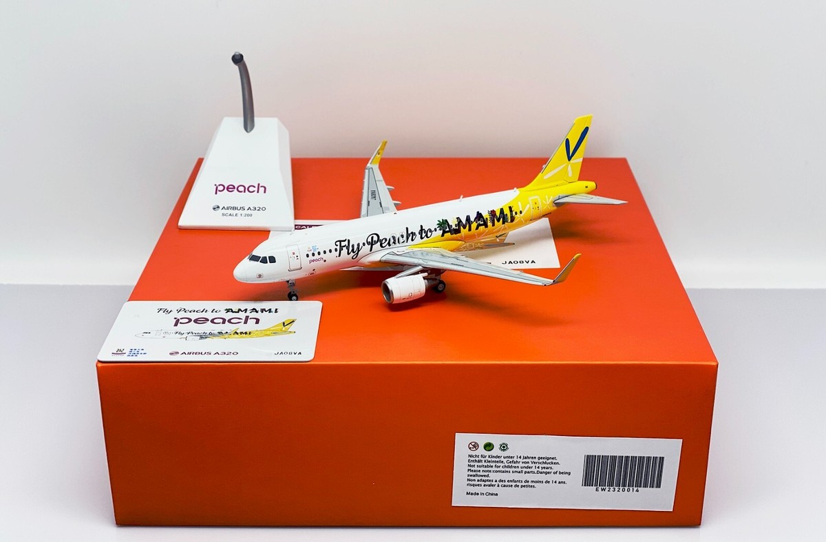 航空機・ヘリコプター Peach A320 JA08VA 1/200 Peach Aviation A320 Reg: JA08VA Scale 1:200 EW Wings Diecast