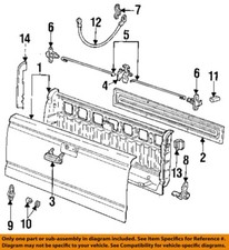 Ford Oem 93-11 Ranger Pick Up Box Tail Gate-retainer Assy 1l5z99430b12a Ford Oem 93-11 Ranger Pick Up Box Tail Gate-retainer Assy 1l5z99430b12a