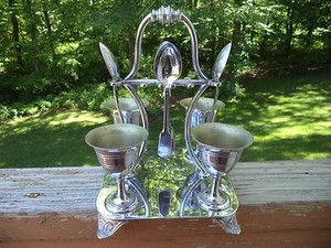 Pinder Bros. Silver Plate Egg Caddy