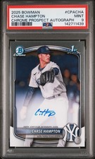 2025 BOWMAN CHROME PROSPECT AUTO #CPACHA CHASE HAMPTON PSA 9