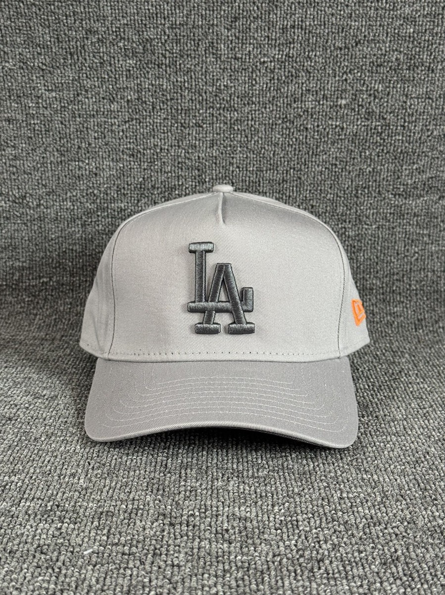 New Era LA Dodgers 9FORTY Snapback Hat Grey Black One Size MLB