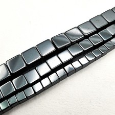 Gray Silver Hematite Cube Beads 4mm 6mm 8mm Square Spacer Beads Jewelry Making