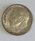 1954 P Roosevelt Dime 10c - Philadelphia 90% US Silver Coin