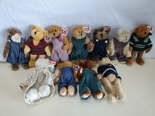 Lot Of 11 Ty Attic Treasures Bears W/ Tag Protectors, Mixed Lot Vintage