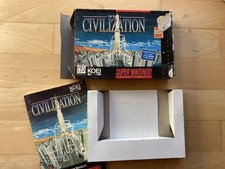 Civilization Verpackung + Anleitung US * SNES Super Nintendo Manual * ohne Spiel