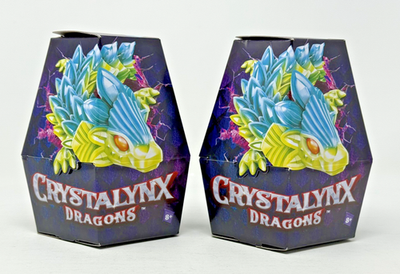 Crystalynx Dragons Blind Mystery Crystal Egg Articulated Dragon